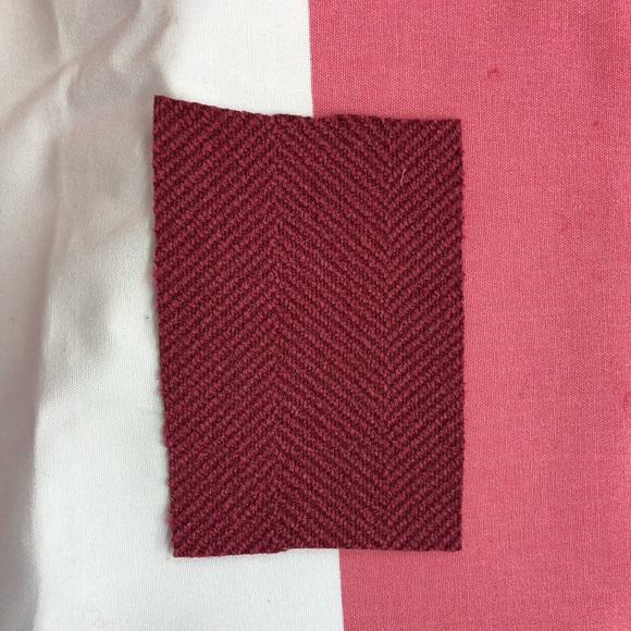 Railroaded Herringbone Carnation Upholstery Fabric - Picture 2 of 11